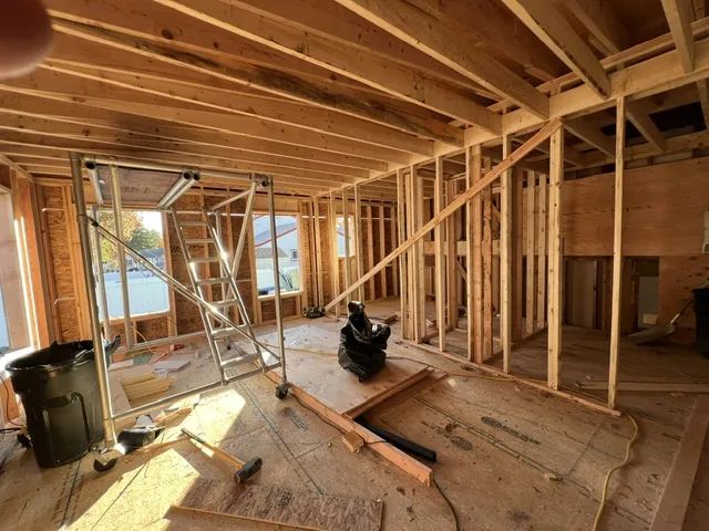 Interior framing — open layout