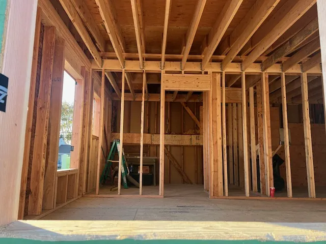 Interior framing — room divisions