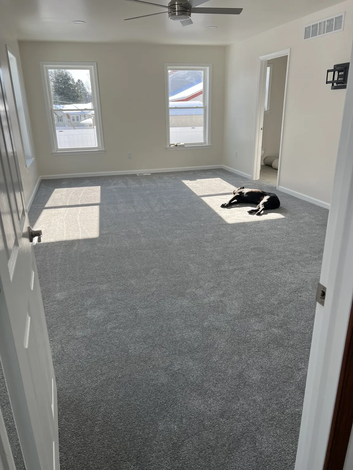 Completed bedroom suite