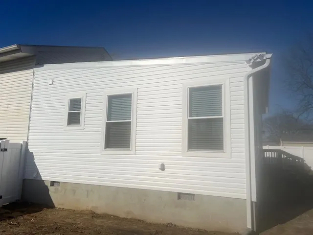 Completed exterior — finished addition